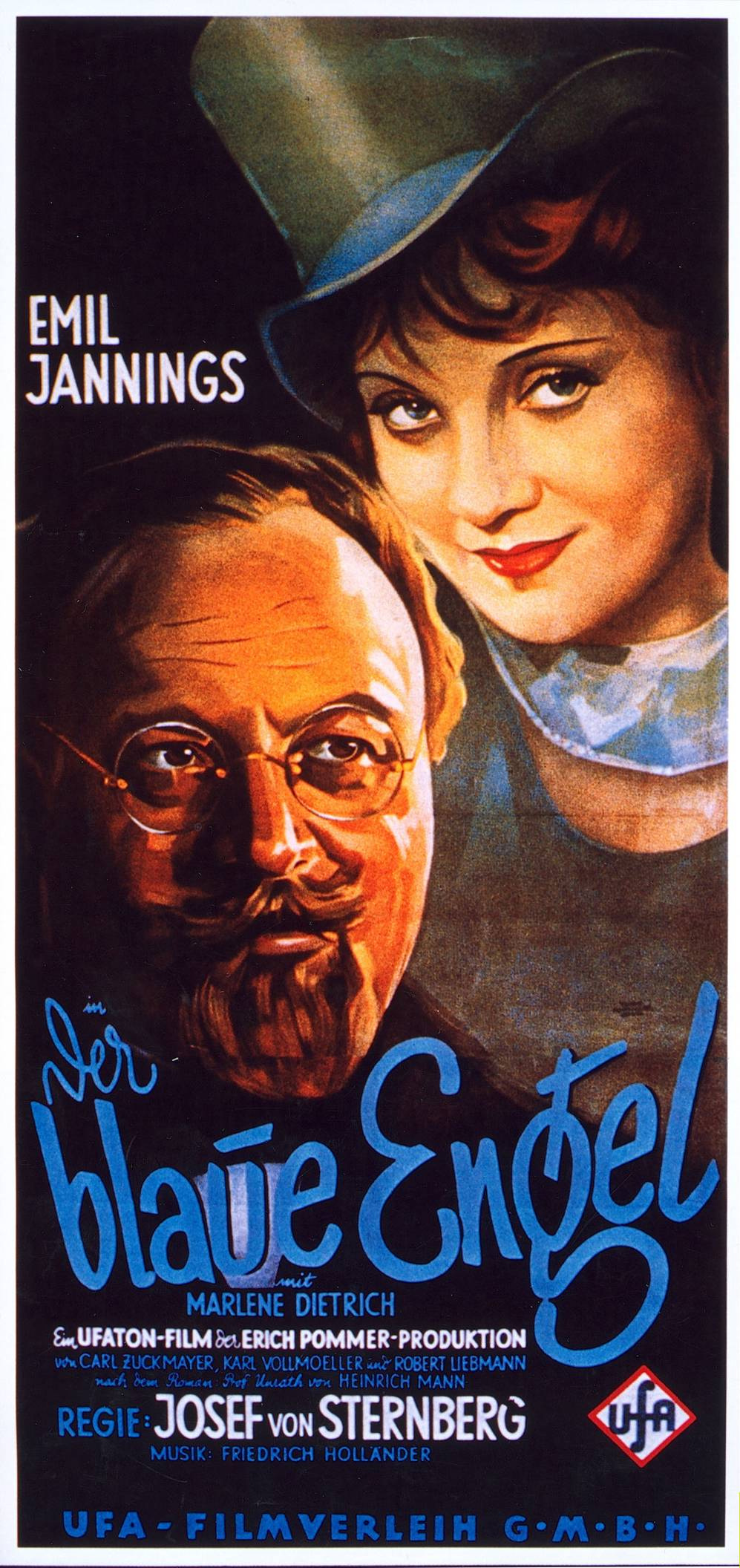 Poster Marlene Dietrich, The Blue Angel. Germany, 1929 Classic